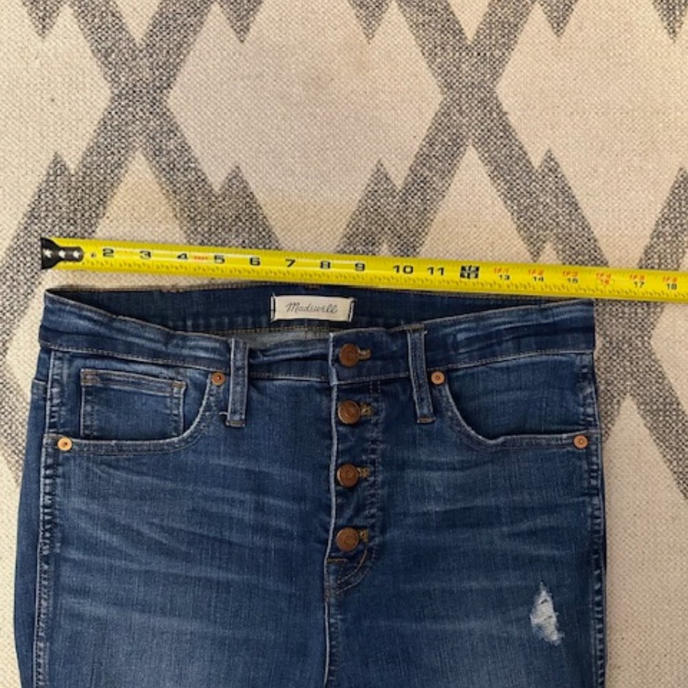 Madewell 10" Skinny High-rise jeans 29 - Picture 2 of 6